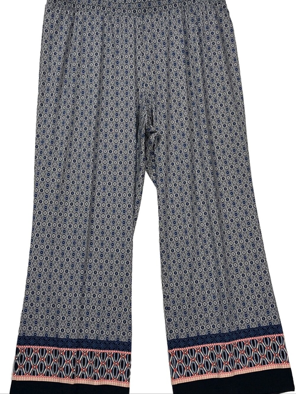 Christopher & Banks Multicolored Wide Leg Pants Sz Large Flowy Bohemian Hippie